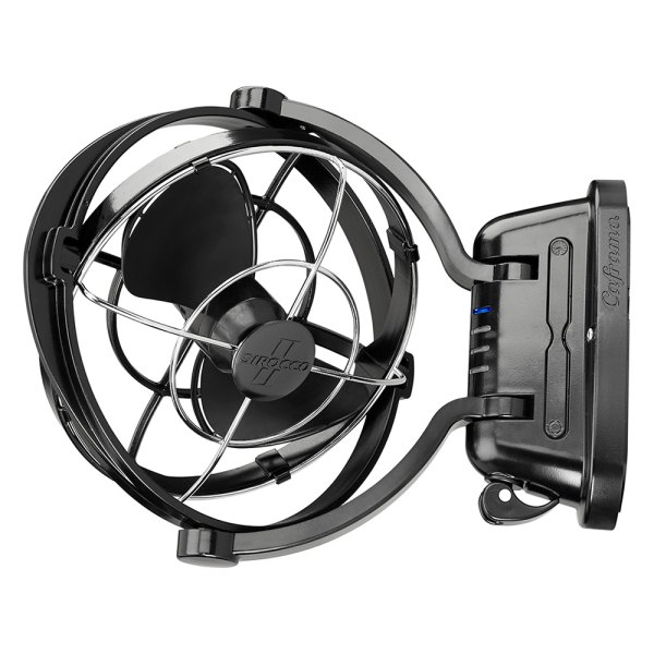 Caframo® - Sirocco II 12/24 V Black 3-Speed Gimbal Fan