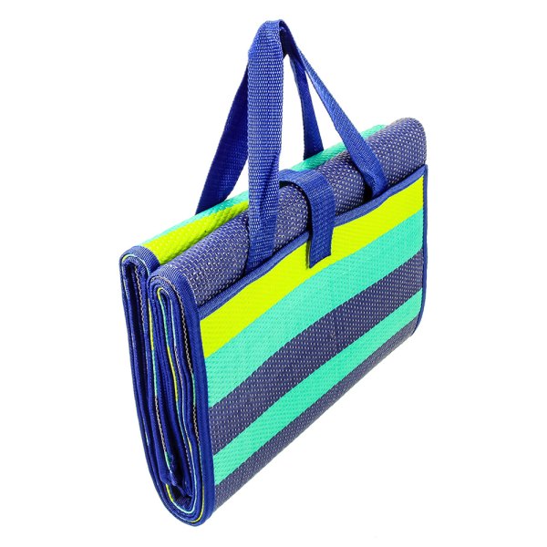 Camco® - Blue/Turquoise/Green Stripes Handy Beach Mat