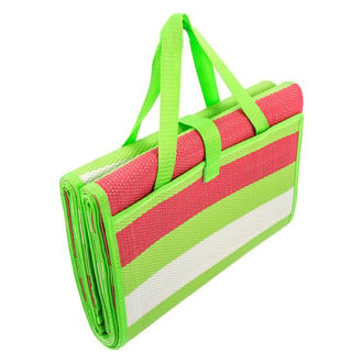 Camco® - Green/White/Red Stripes Handy Beach Mat