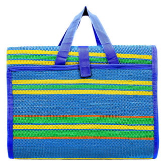 Camco® - Blue/Green Stripes Handy Beach Mat