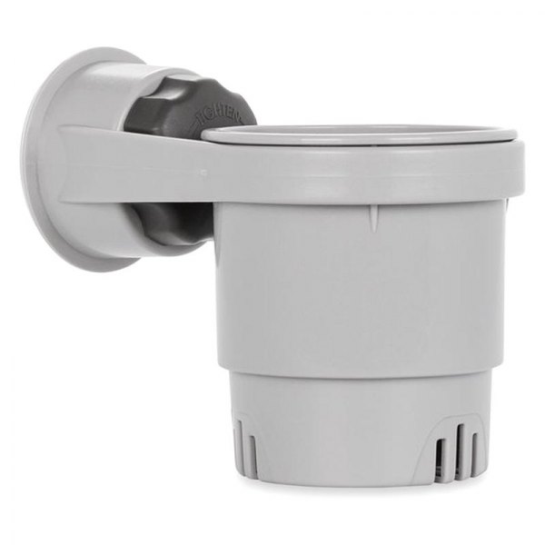 Camco® - Gray Cup Holder with Mechanical Suction Cup