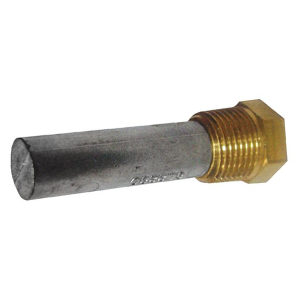 Camp Company® - 3" L x 0.625" D 1/2" NPT Zinc Pencil Anode with Brass Plug