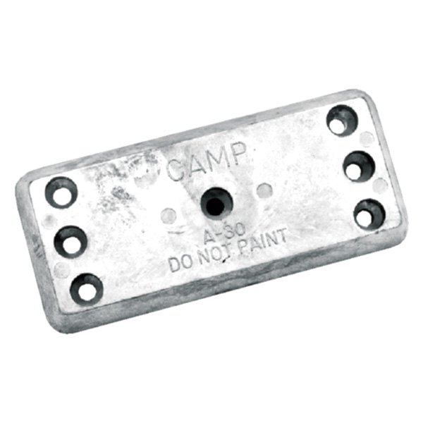 Camp Company® - 6.25" L x 2.75" W x 0.625" H Zinc Rectangular Hull Plate Anode