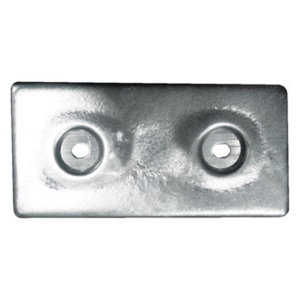 Camp Company® - 12" L x 6" W x 1" H Zinc Rectangular Hull Plate Anode
