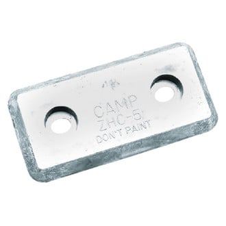 Camp Company® - 8" L x 4" W x 0.75" H Zinc Rectangular Hull Plate Anode