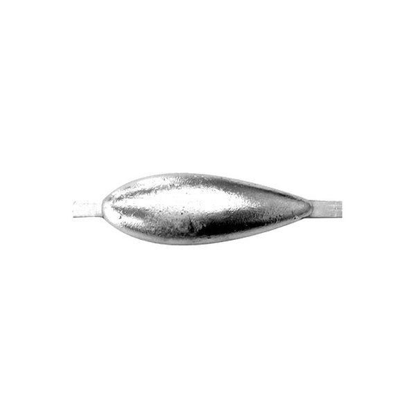 Martyr® - 9" L x 3" W x 1.375" H Zinc Tear Drop Hull Anode with Straps