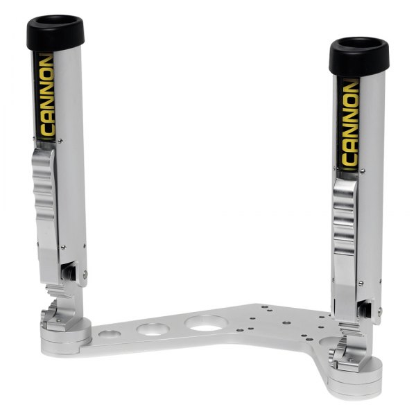 Cannon® - Axis Silver Aluminum Adjustable 2-Rod Holder