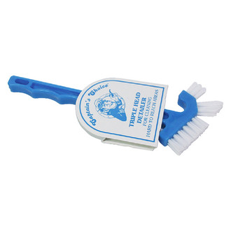 Captain's Choice® - 7" L Triple Head Detailer Scrub Brush