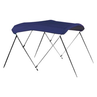 Carver® - 6' L x 79"-84" W Captain Navy Sunbrella™ Acrylic 3-Bow Ready to Assemble Bimini Canvaswith Storage Boot