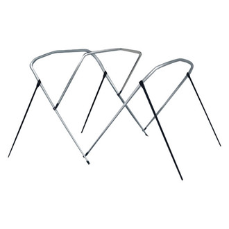 Carver® - 6' L x 85"-90" W x 54" H Round Tube 3-Bow Bimini Top Frame