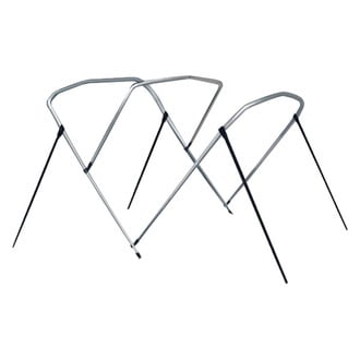 Carver® - 6' L x 73"-78" W x 46" H Round Tube 3-Bow Bimini Top Frame