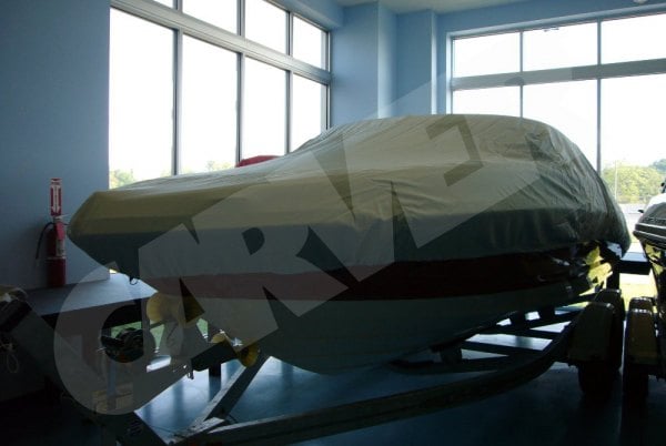 Carver® 74119F10 - Slate Gray Poly-Flex ll Boat Cover for 19'6