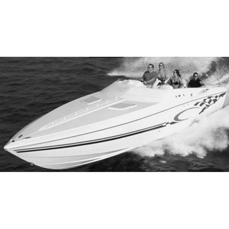 Carver® 74324S11 - Mist Gray Sun-Dura Boat Cover for 24'6" L x 102" W Performance Style Boats
