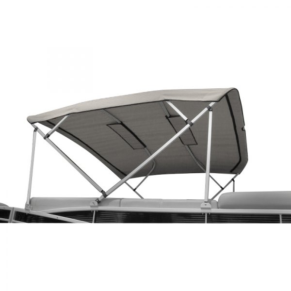 Carver® - 8' L x 96"-102" W x 48" H Cadet Gray Sunbrella™ Acrylic Pontoon Fully Assembled 4-Bow Bimini Top Kit