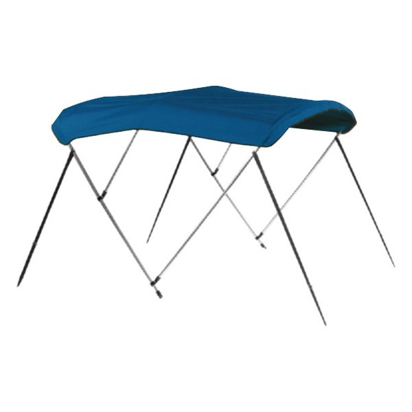 Carver® - 6' L x 85"-90" W x 36" H Pacific Blue Sunbrella™ Acrylic 3-Bow Fully Assembled Bimini Top Kit