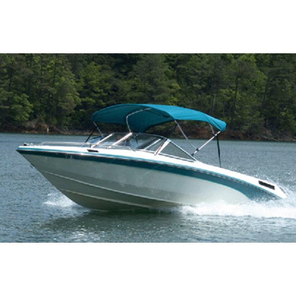 Carver® - 6' L x 85"-90" W x 46" H Captain Navy Sunbrella™ Acrylic 3-Bow Round Bimini Top