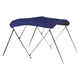 Carver® - 6' L x 85"-90" W x 46" H Captain Navy Sunbrella™ Acrylic Round Tube 3-Bow Ready to Assemble Bimini Top Kit
