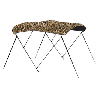Carver® C5475UBB-SG - 6' L x 73"-78" W x 54" H Mossy Oak Shadow Grass Polyester Round Tube 3-Bow Ready to Assemble Bimini Top Kit