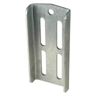 C.E. Smith® 10192G40 - 11-3/4" L x 4" W Galvanized Steel Double U-Bolt Bolster Bracket w/o Swivel Bracket