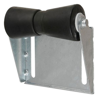 C.E. Smith® - 8" W Black Rubber Keel Roller Bracket Assembly