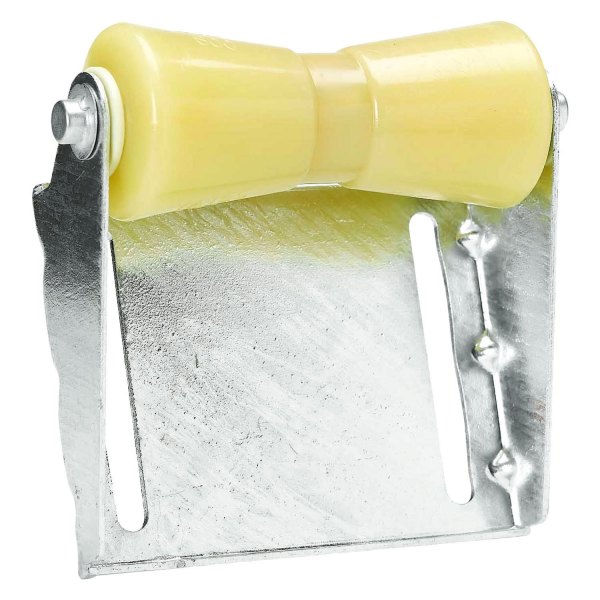 C.E. Smith® - 8" W Yellow TPR Keel Roller Bracket Assembly