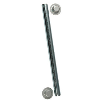 C.E. Smith® - 5-1/4" L x 5/8" D Zinc Plated Steel Roller Shaft with Pal Nuts