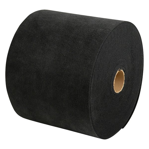C.E. Smith® - 150' L x 18" W Black Polyester Bunk Roll Carpet