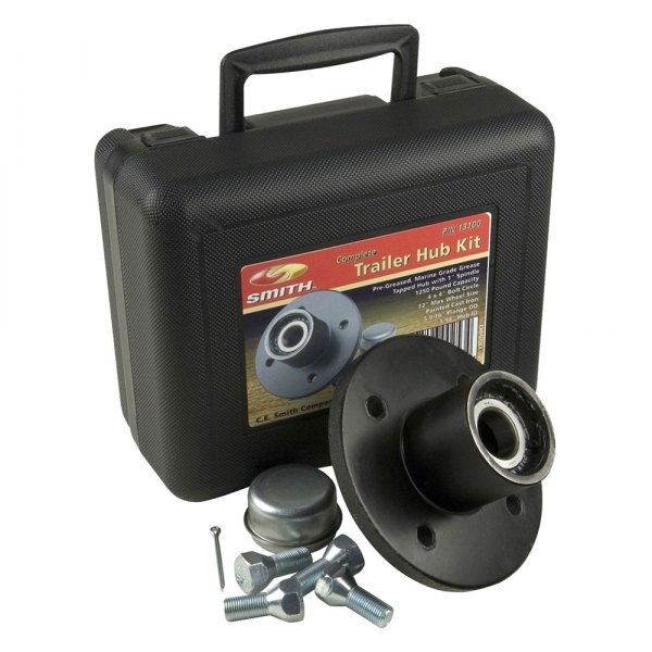 C.E. Smith® - 1250 lb Black Hub Kit with 1" Spindle & 4" x 4" Tapped