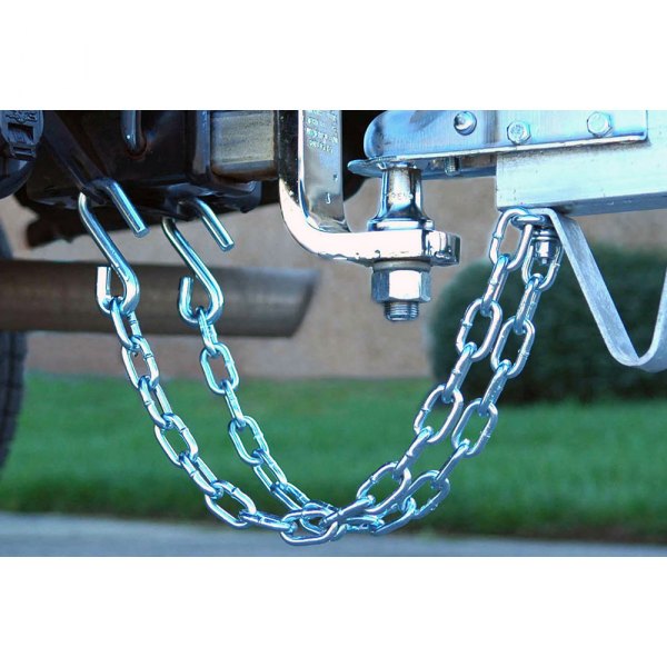 C.E. Smith® - Class l 24" L x 3/16" D Zinc-Plated Steel Safety Chains with S-Hooks, 2 Pieces