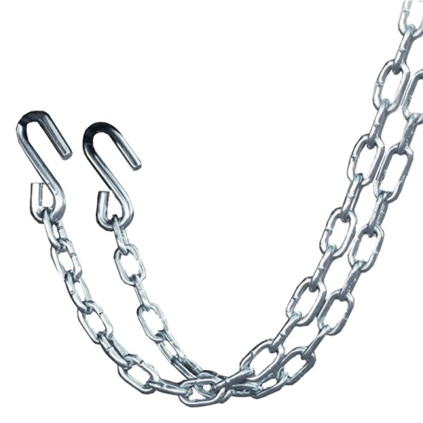 C.E. Smith® - Class ll 24" L x 5/8" D Zinc-Plated Steel Safety Chains with S-Hooks, 2 Pieces