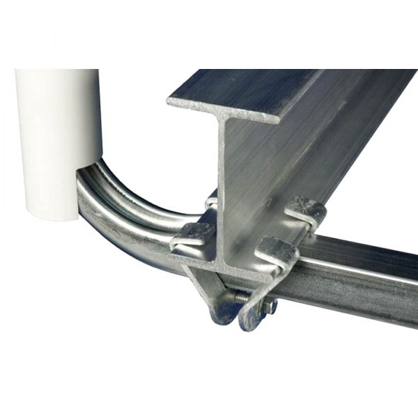 C.E. Smith® - 75" H x 2-3/8" D White Post Trailer Guide with I-Beam Mounting Kit, 2 Pieces