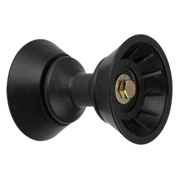 C.E. Smith® - 6" L x 4-1/2" D Black Rubber Bell Bow Roller Assembly for 1/2" Shaft