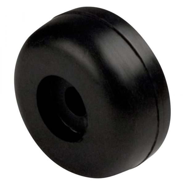 C.E. Smith® - 3" D x 1-1/4" W Black Rubber Keel Roller End Guard for 1/2" Shaft