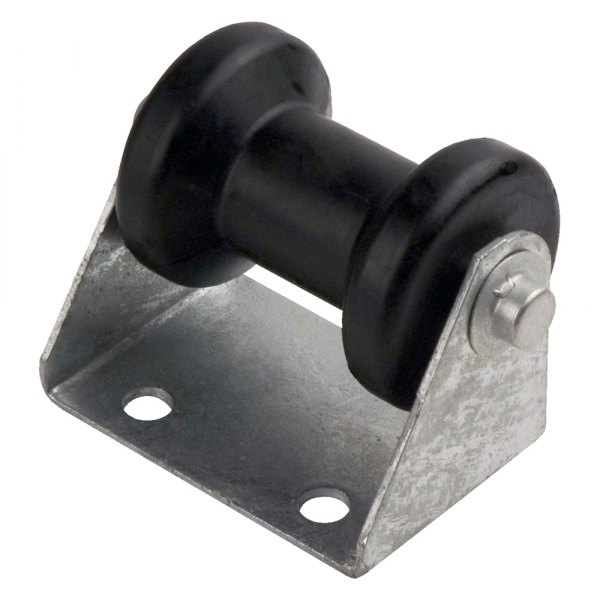 C.E. Smith® - 3-7/8" W Black Rubber Stationary Keel Roller Bracket Assembly for 2" Tongue