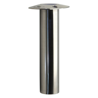 C.E. Smith® - 70 Series 0° 9" L 2" O.D. 1-5/8" I.D. Chrome 316 Stainless Steel Flush Mount Bar Bottom Rod Holder