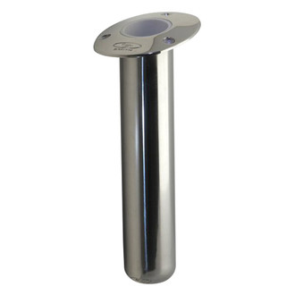 C.E. Smith® - 80 Series 15° 10-1/2" L 2-1/4" O.D. 1-3/4" I.D. 316 Stainless Steel Flush Mount Swivel Heavy-Duty Rod Holder
