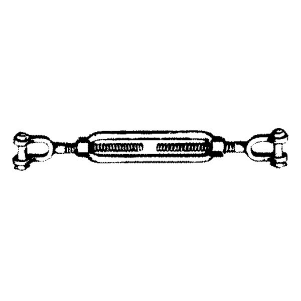 Chicago Hardware® - 9.25" L Galvanized Steel Hot Jaw & Jaw Forged Turnbuckle