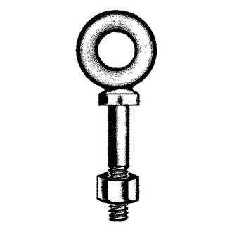 Chicago Hardware® - 3/4" I.D. x 6-1/4" L Galvanized Steel Shoulder Eye Bolt