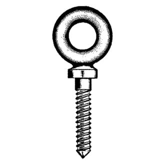 Chicago Hardware® - 5/16" I.D. x 2-1/4" L Galvanized Steel Shoulder Screw Thread Eye Bolt