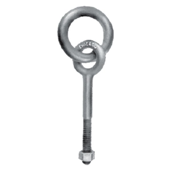 Chicago Hardware® - 1" I.D. x 11" L Galvanized Steel Drop Forged Regular Ring Bolt