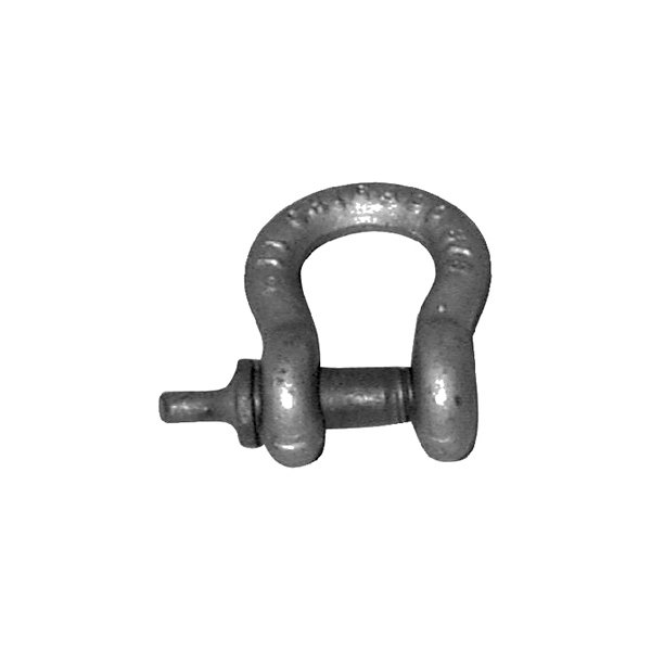 Chicago Hardware® - 1/2" Galvanized Steel Screw Pin Anchor Bow Shackle