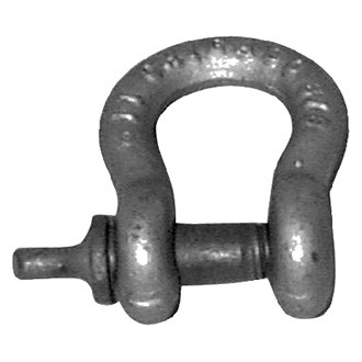 Chicago Hardware® - 5/8" Galvanized Steel Screw Pin Anchor Bow Shackle