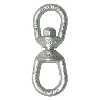 Chicago Hardware® 215305 - 7-3/8" L Galvanized Steel Eye/Eye Swivel