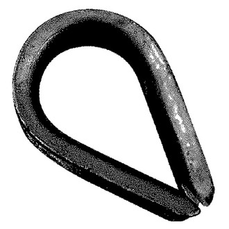 Chicago Hardware® - Galvanized Steel Heavy Duty Thimble for 1" D Rope
