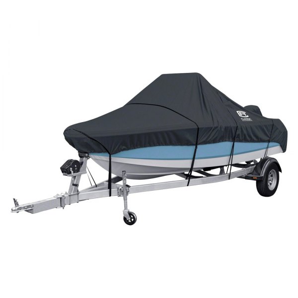 Classic Accessories® - Stormpro™ Charcoal Polyester Boat Cover for 14'-16' L x 90" W Boat with Center Console