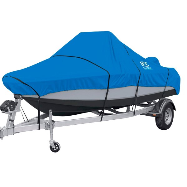 Classic Accessories® - Stellex™ Blue Polyester Boat Cover for 17'-19' L x 102" W Boat with Center Console