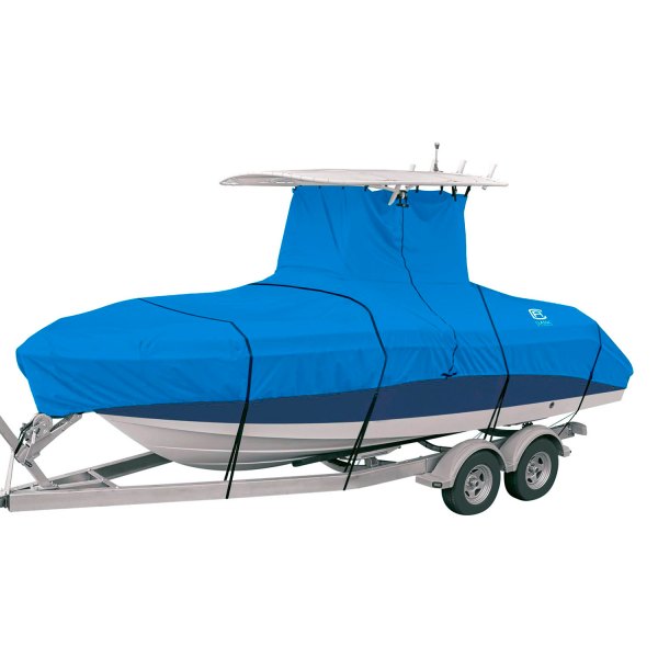 Classic Accessories® - Stellex™ Blue Polyester Boat Cover for 20'-22' L x 106" W Boat with Center Console & T-Top