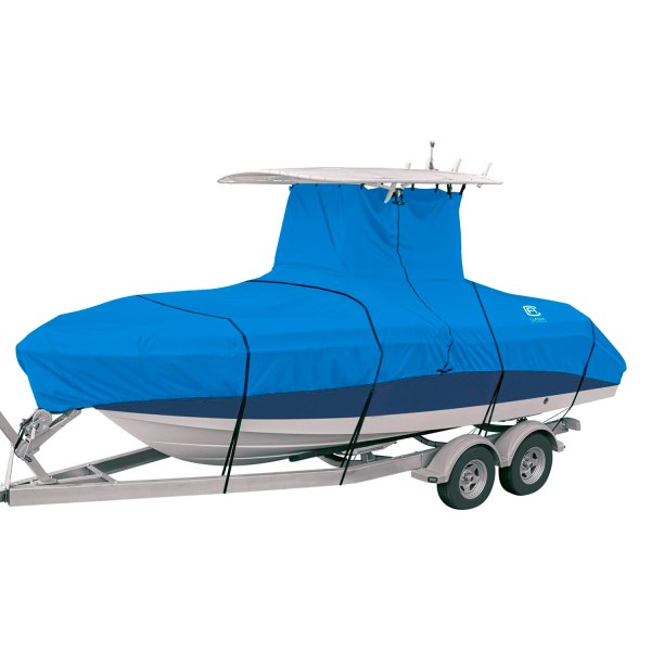 Classic Accessories® - Stellex™ Blue Polyester Boat Cover for 22'-24' L x 116" W Boat with Center Console & T-Top