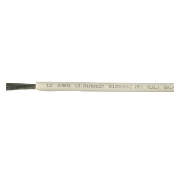 Cobra Wire Cable® - 12 AWG 100' White Copper Wire