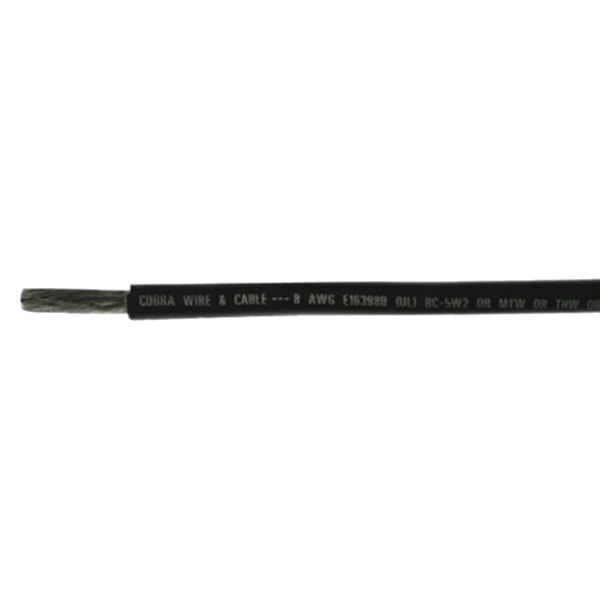 Cobra Wire Cable® - 8 AWG 100' Black Copper Wire